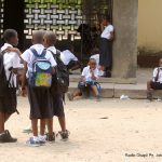 La cour de recréation d'une école en RDC CP:DR
